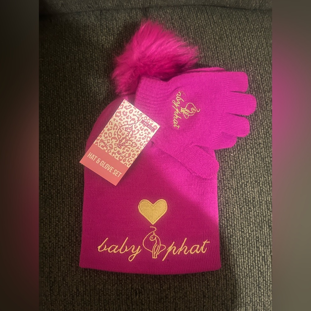 Baby Phat Hat & Glove Set
